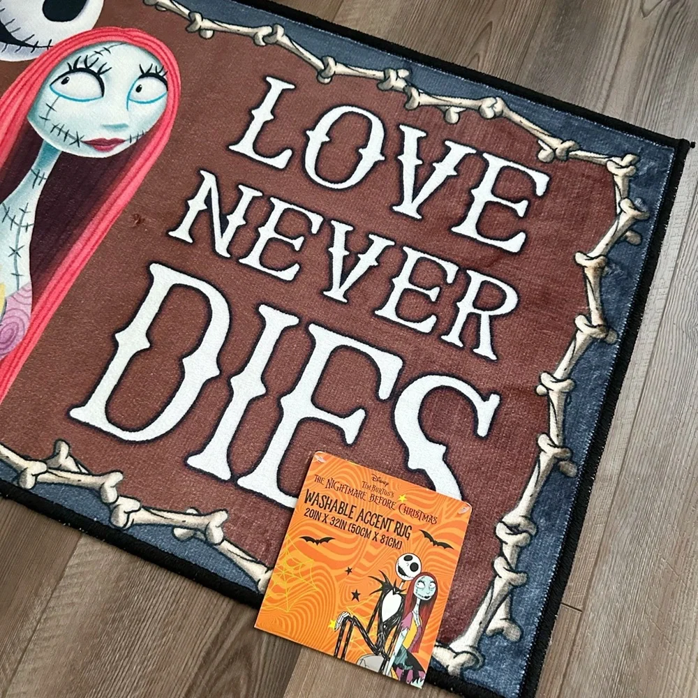 NEW Jack and Sally Love Never Dies Accent Rug